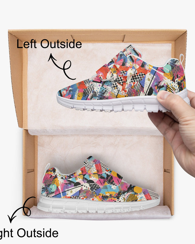 Graffiti Kids Lightweight Velcro Sneaker - Sola Shoe