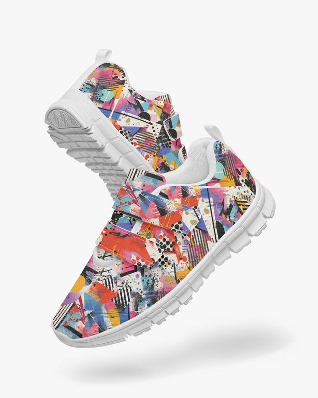 Graffiti Kids Lightweight Velcro Sneaker - Sola Shoe