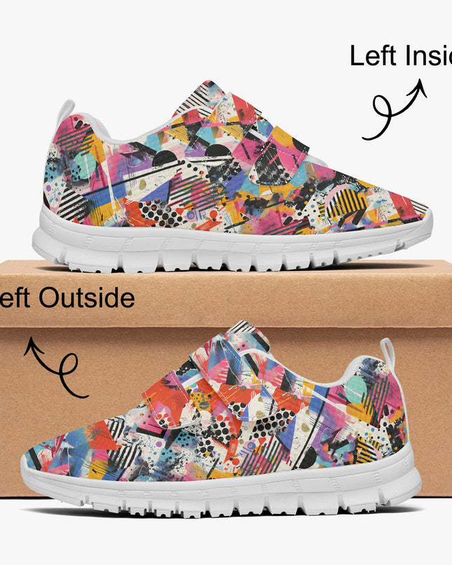 Graffiti Kids Lightweight Velcro Sneaker - Sola Shoe