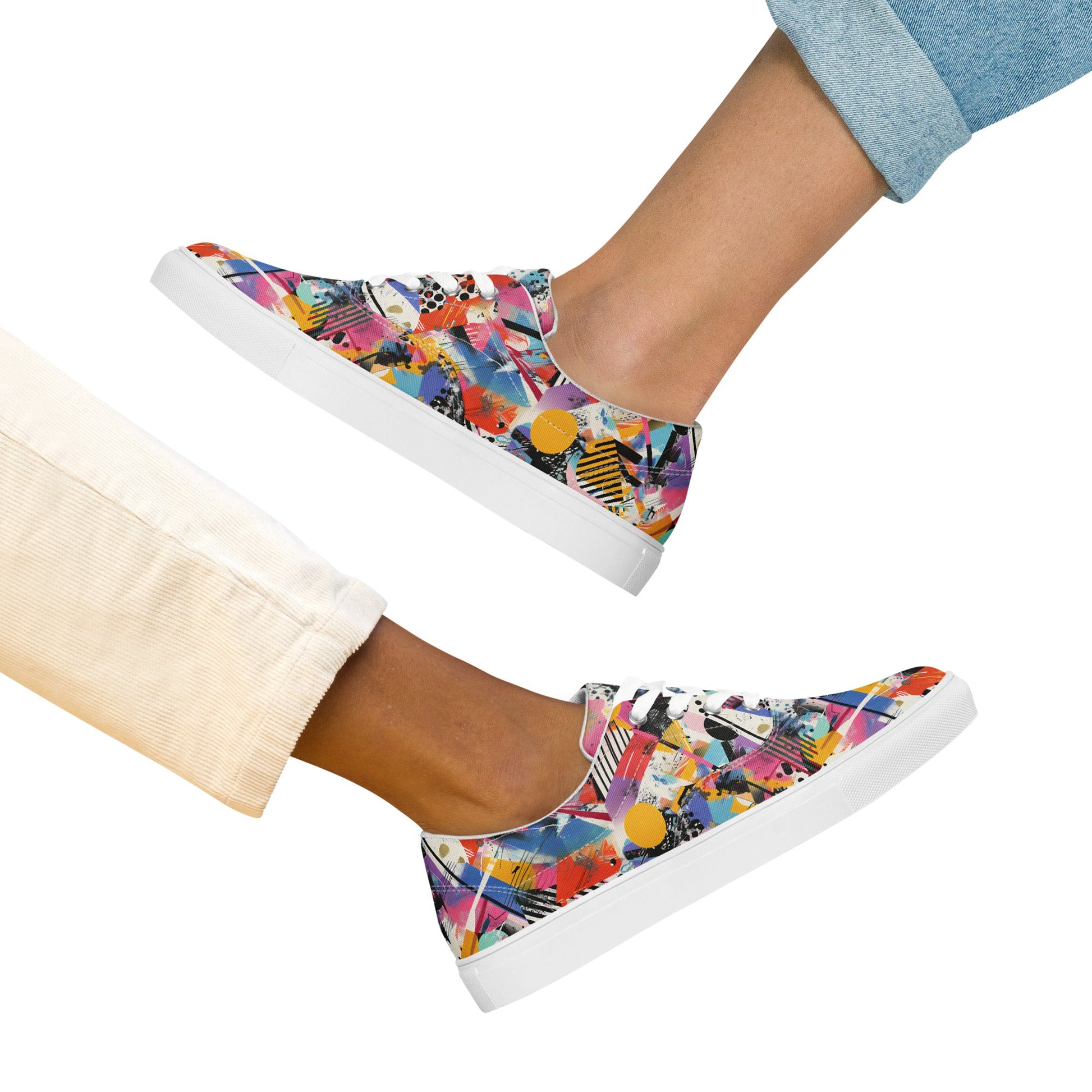 Graffiti lace - up shoes - Sola Shoe