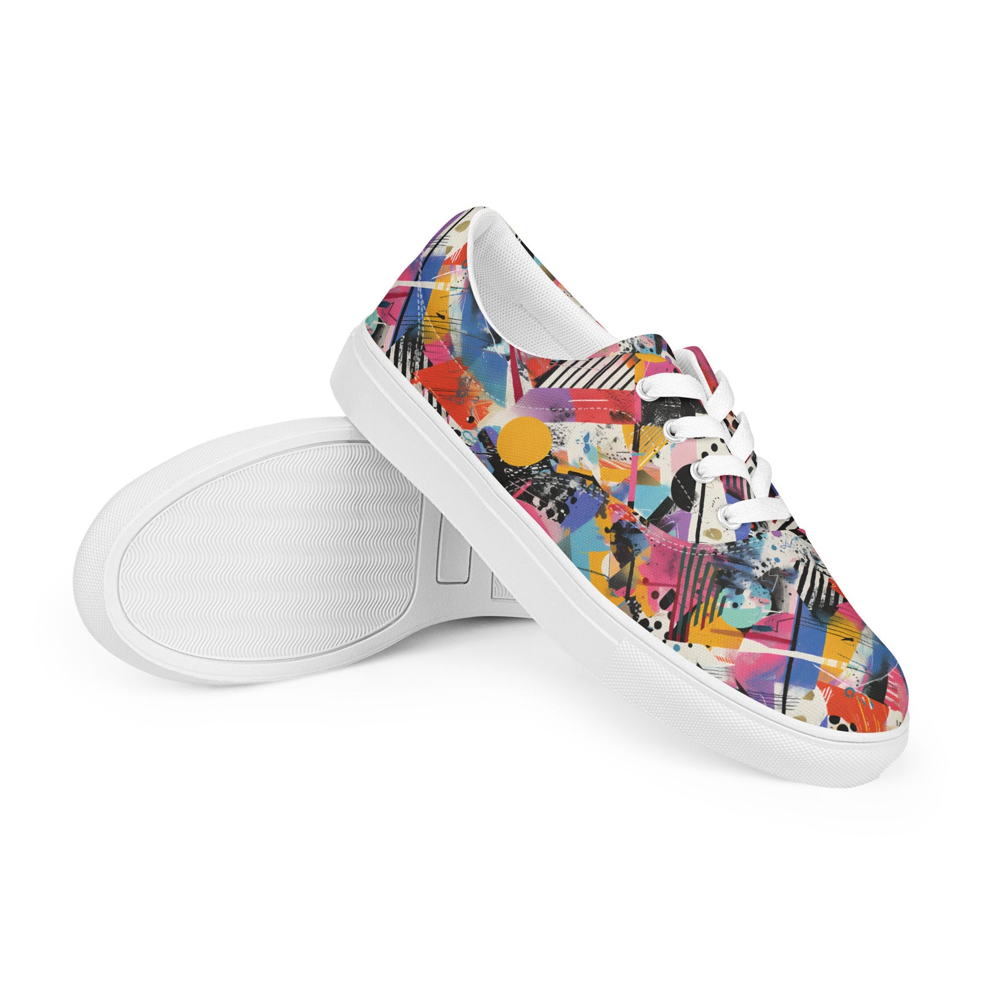 Graffiti lace - up shoes - Sola Shoe