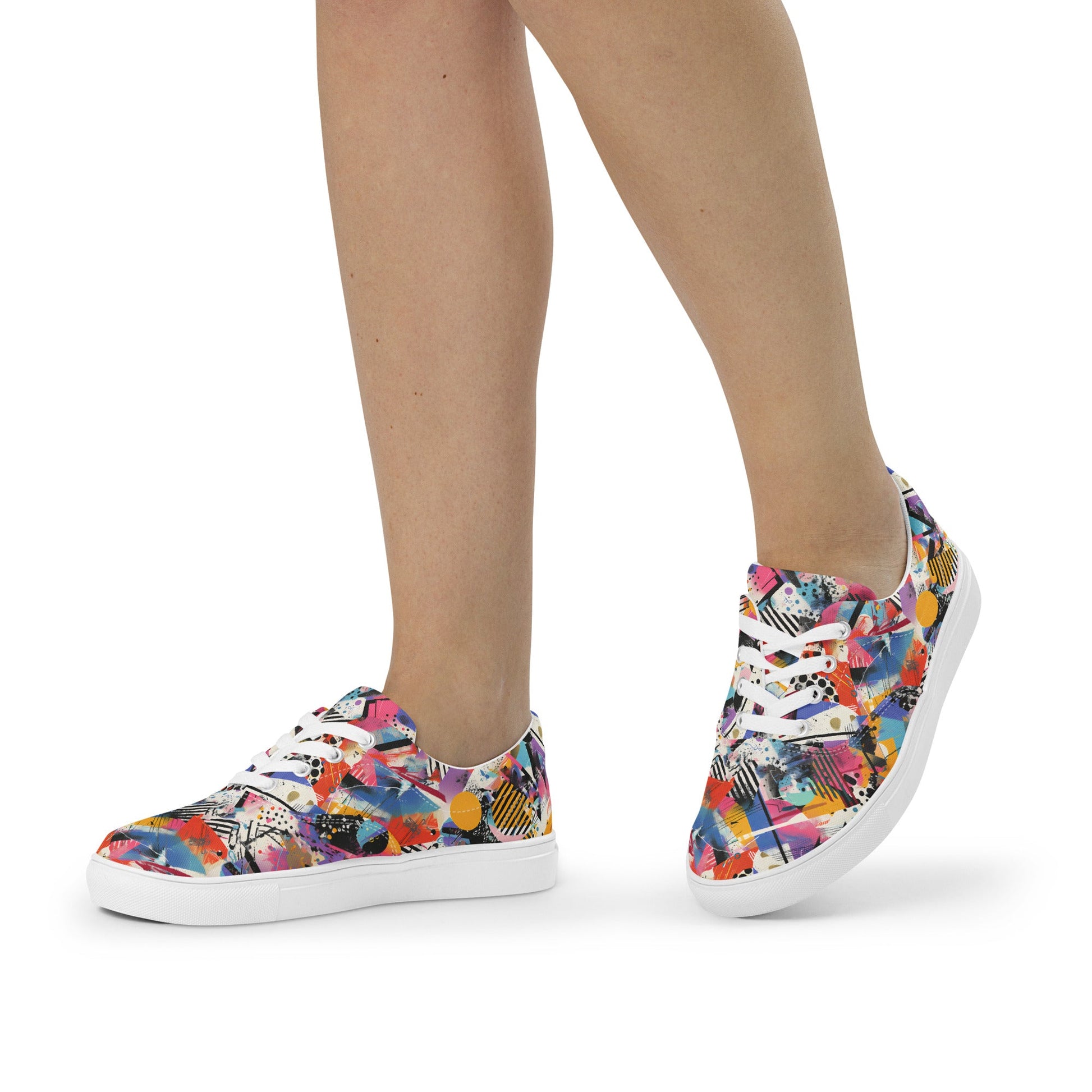 Graffiti lace - up shoes - Sola Shoe