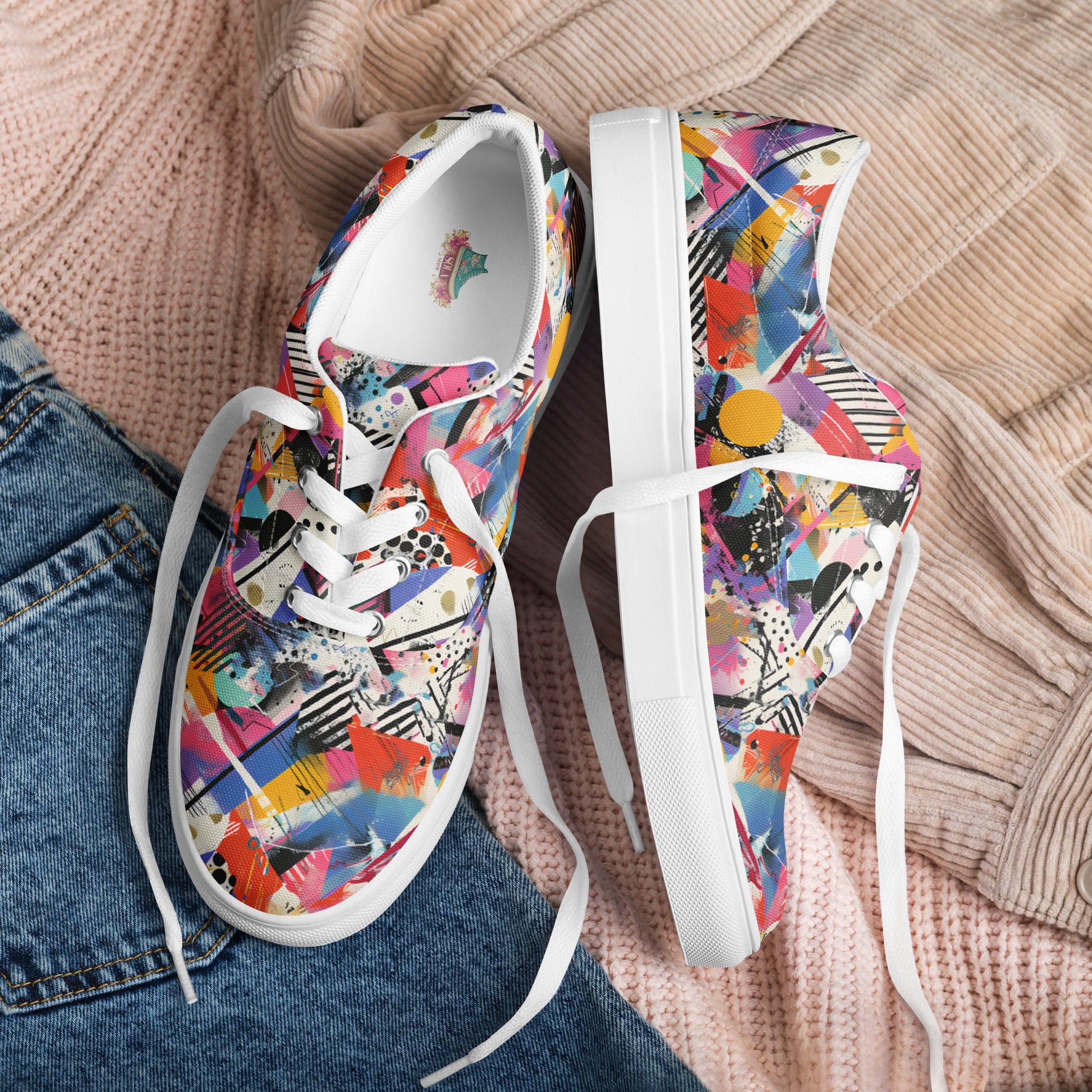 Graffiti lace - up shoes - Sola Shoe