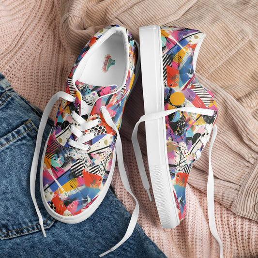Graffiti lace - up shoes - Sola Shoe