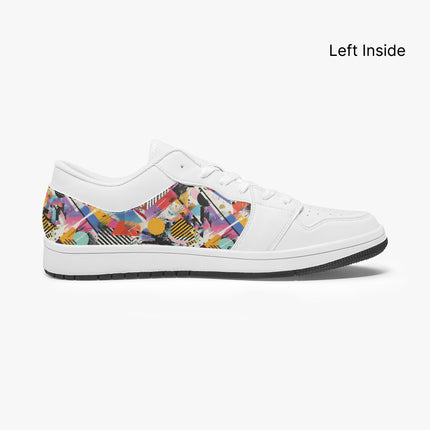 Graffiti Low - Top Leather Sneakers - Sola Shoe