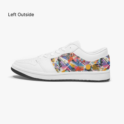 Graffiti Low - Top Leather Sneakers - Sola Shoe