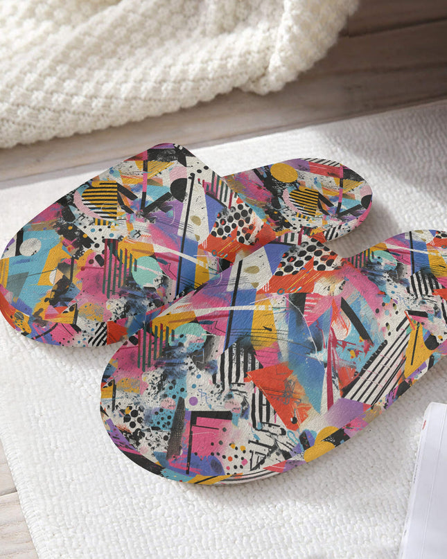 Graffiti Slippers – Bold Comfort for Cool Days - Sola Shoe