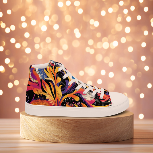 Neon Jungle high top shoes