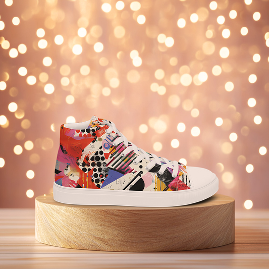 Graffiti high top shoes