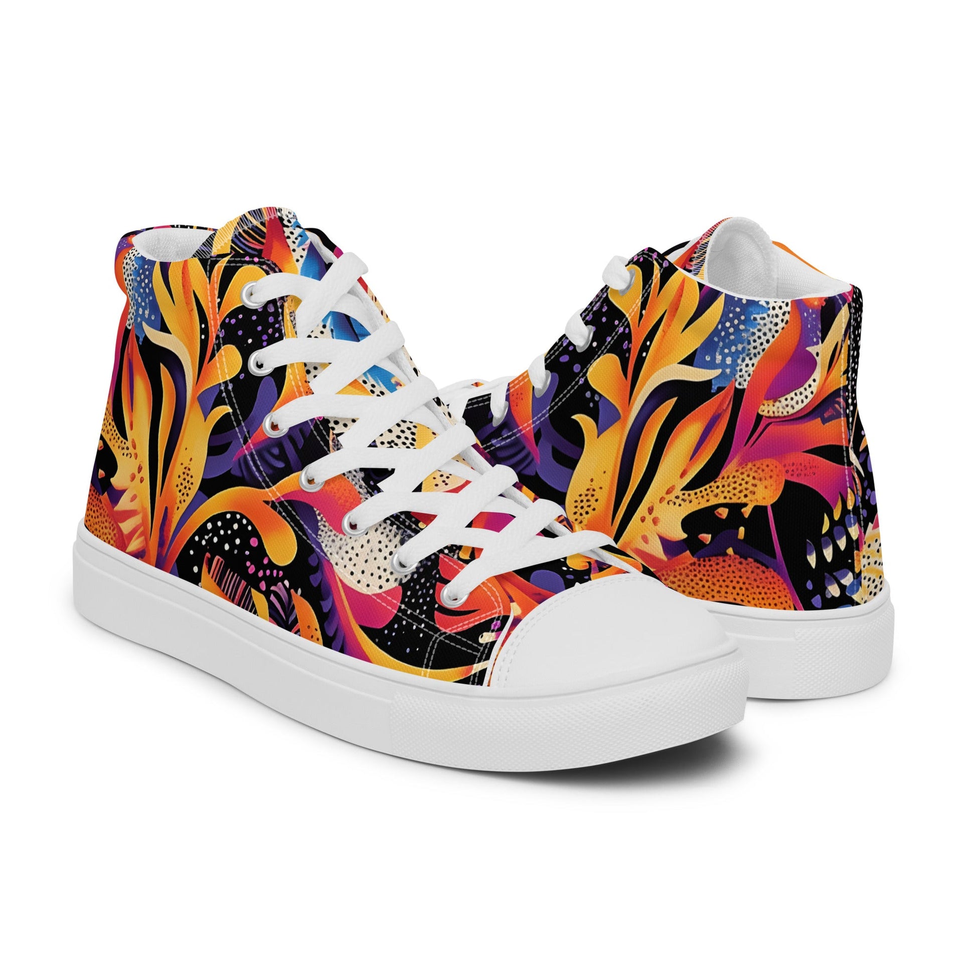 Neon Jungle high top shoes - Sola Shoe