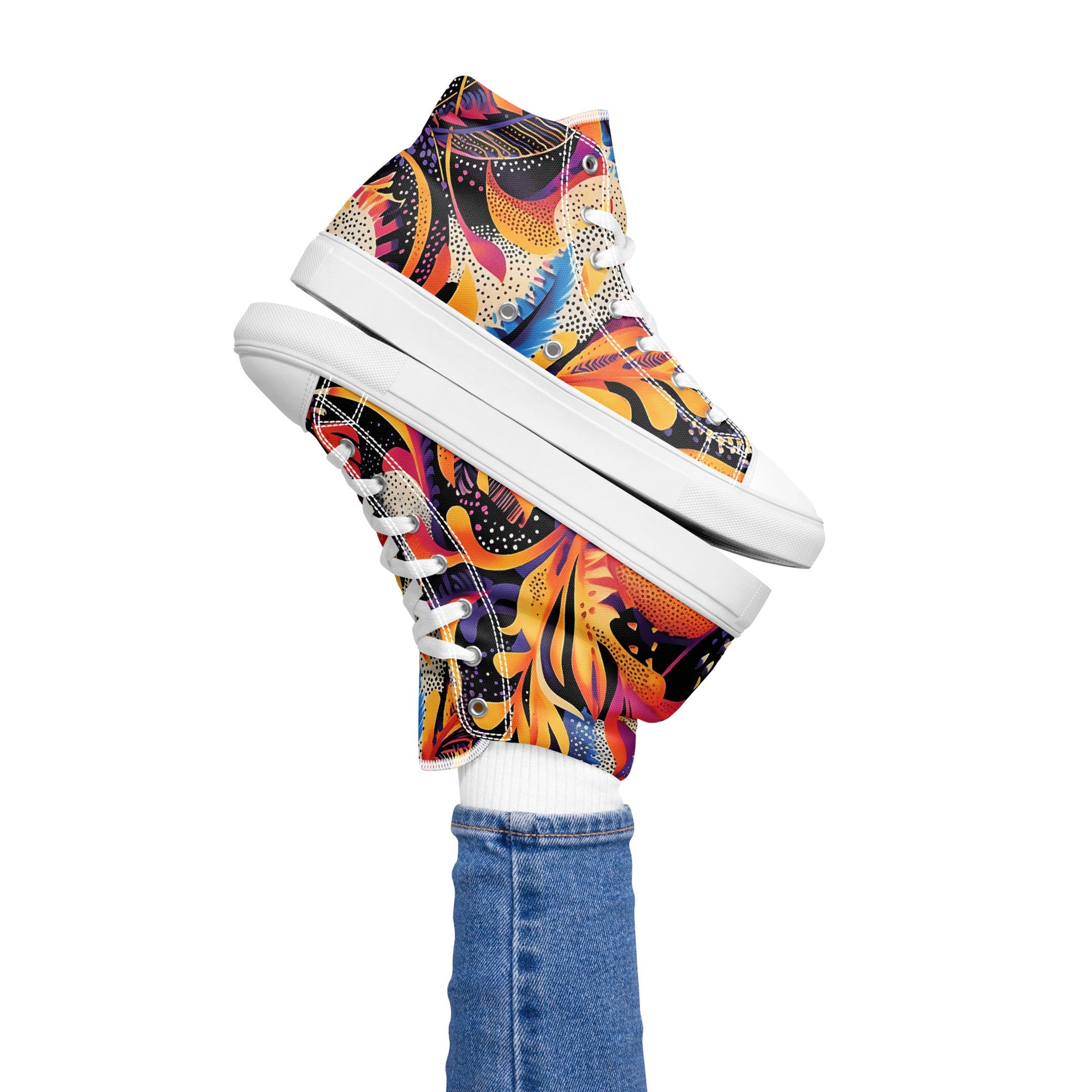Neon Jungle high top shoes - Sola Shoe