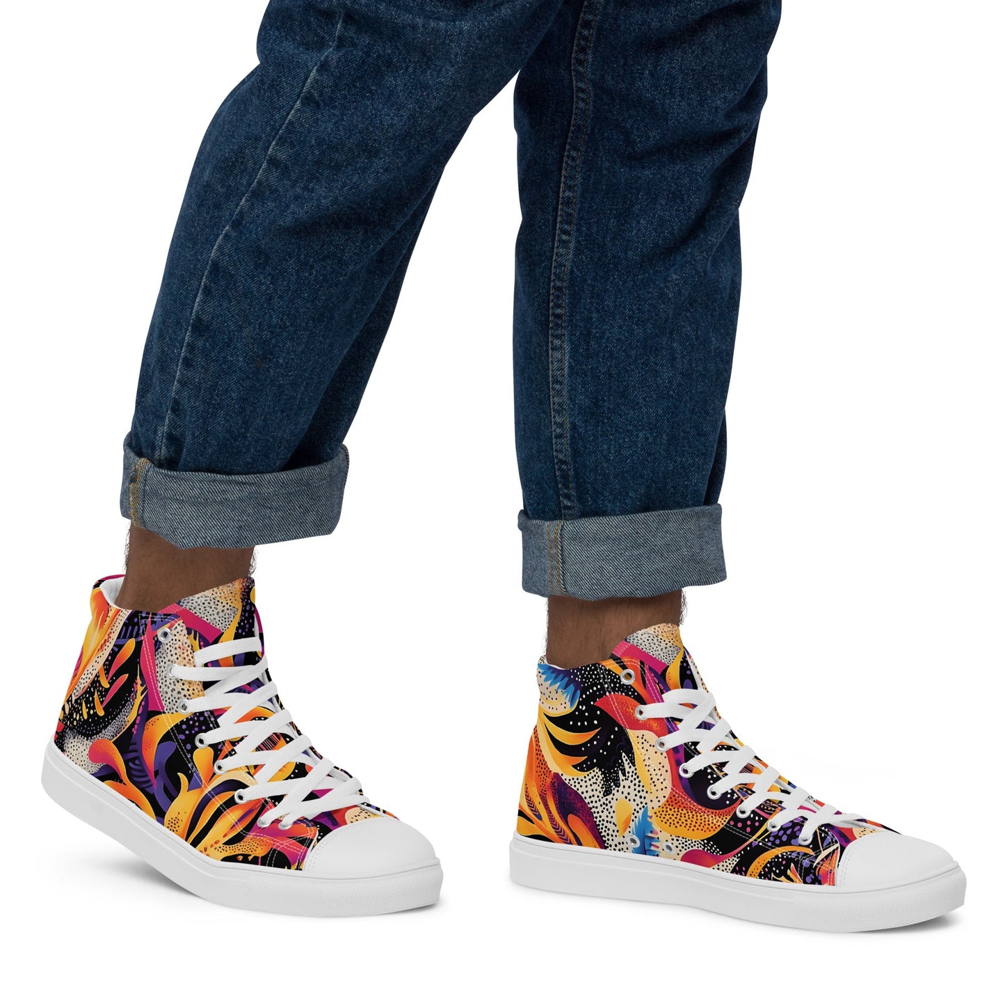 Neon Jungle Men’s high top shoes - Sola Shoe