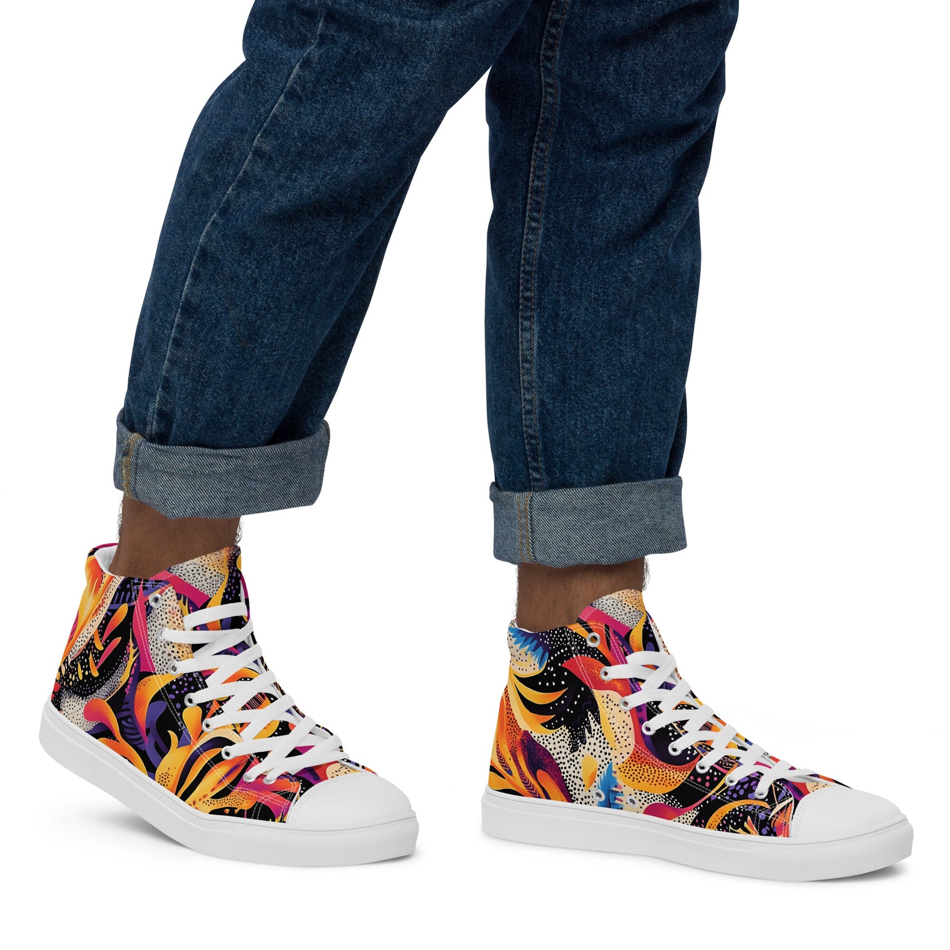 Neon Jungle Men’s high top shoes - Sola Shoe