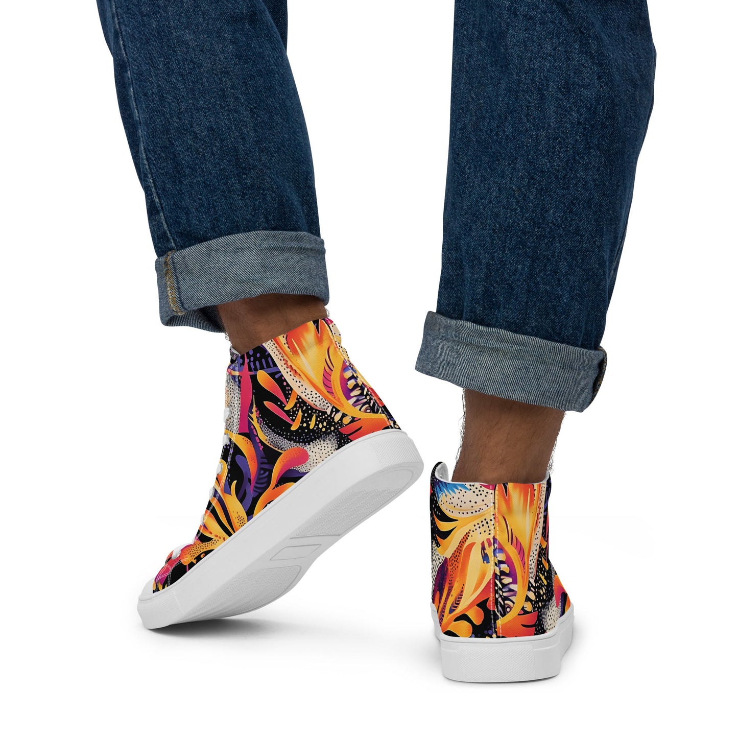 Neon Jungle Men’s high top shoes - Sola Shoe