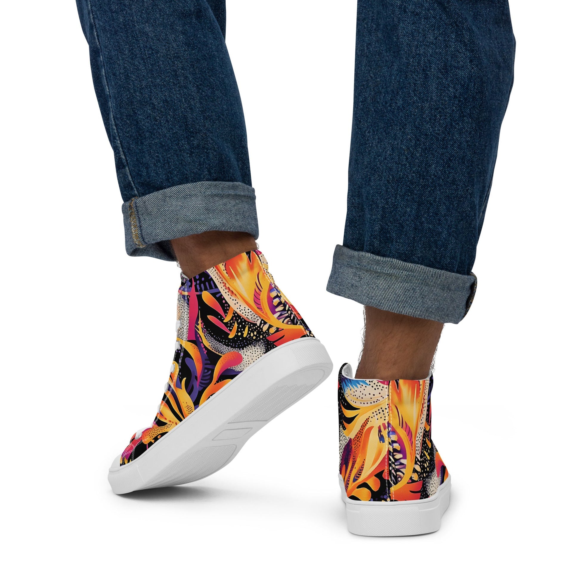 Neon Jungle Men’s high top shoes - Sola Shoe