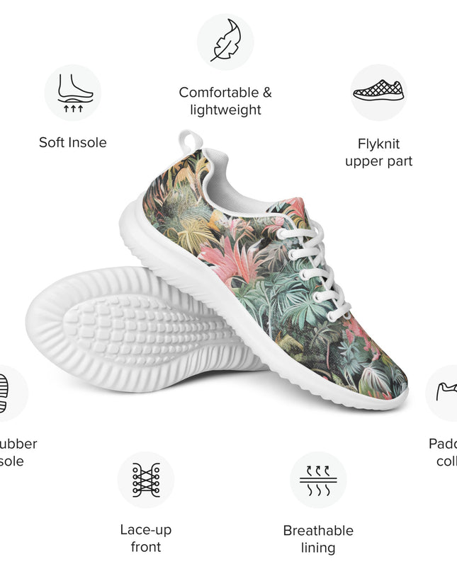 Pink Palm athletic shoes - Sola Shoe