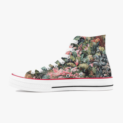 Pink Palm High - Top Shoes - Sola Shoe