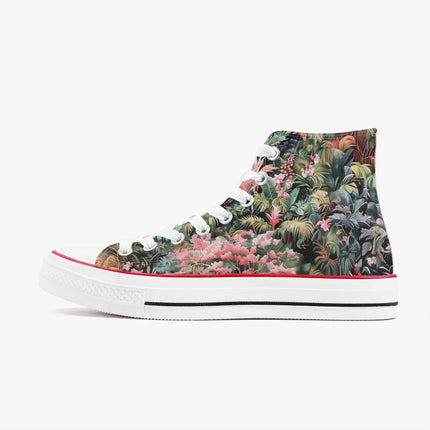 Pink Palm High - Top Shoes - Sola Shoe