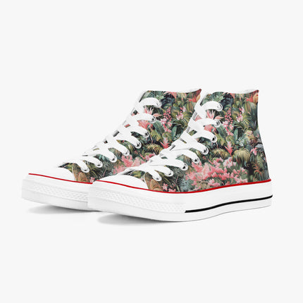 Pink Palm High - Top Shoes - Sola Shoe
