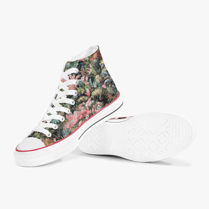 Pink Palm High - Top Shoes - Sola Shoe