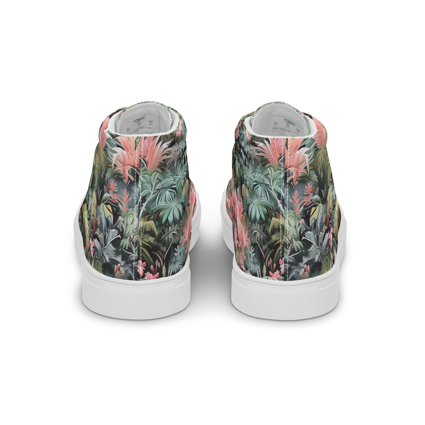 Pink Palm high top shoes - Sola Shoe