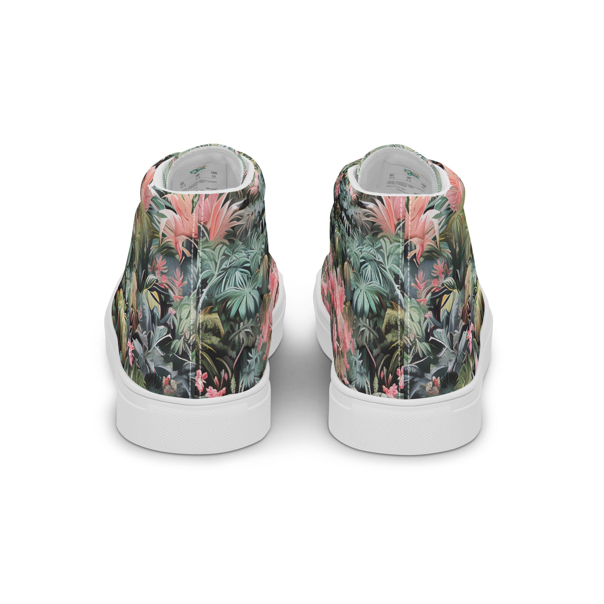 Pink Palm high top shoes - Sola Shoe