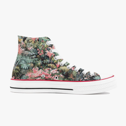 Pink Palm High - Top Shoes - Sola Shoe