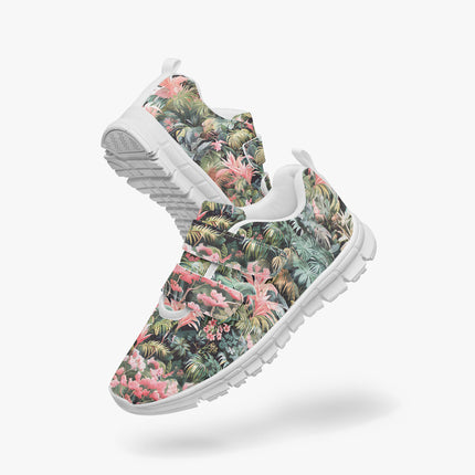 Pink Palm Kids Lightweight Velcro Sneaker - Sola Shoe