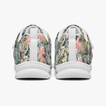Pink Palm Kids Lightweight Velcro Sneaker - Sola Shoe