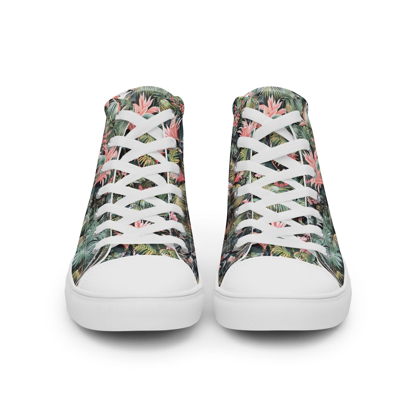 Pink Palm Men’s high top shoes - Sola Shoe