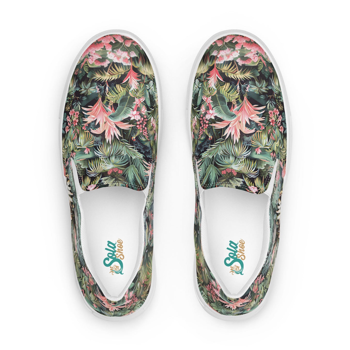 Pink Palm Men’s slip - on shoes - Sola Shoe