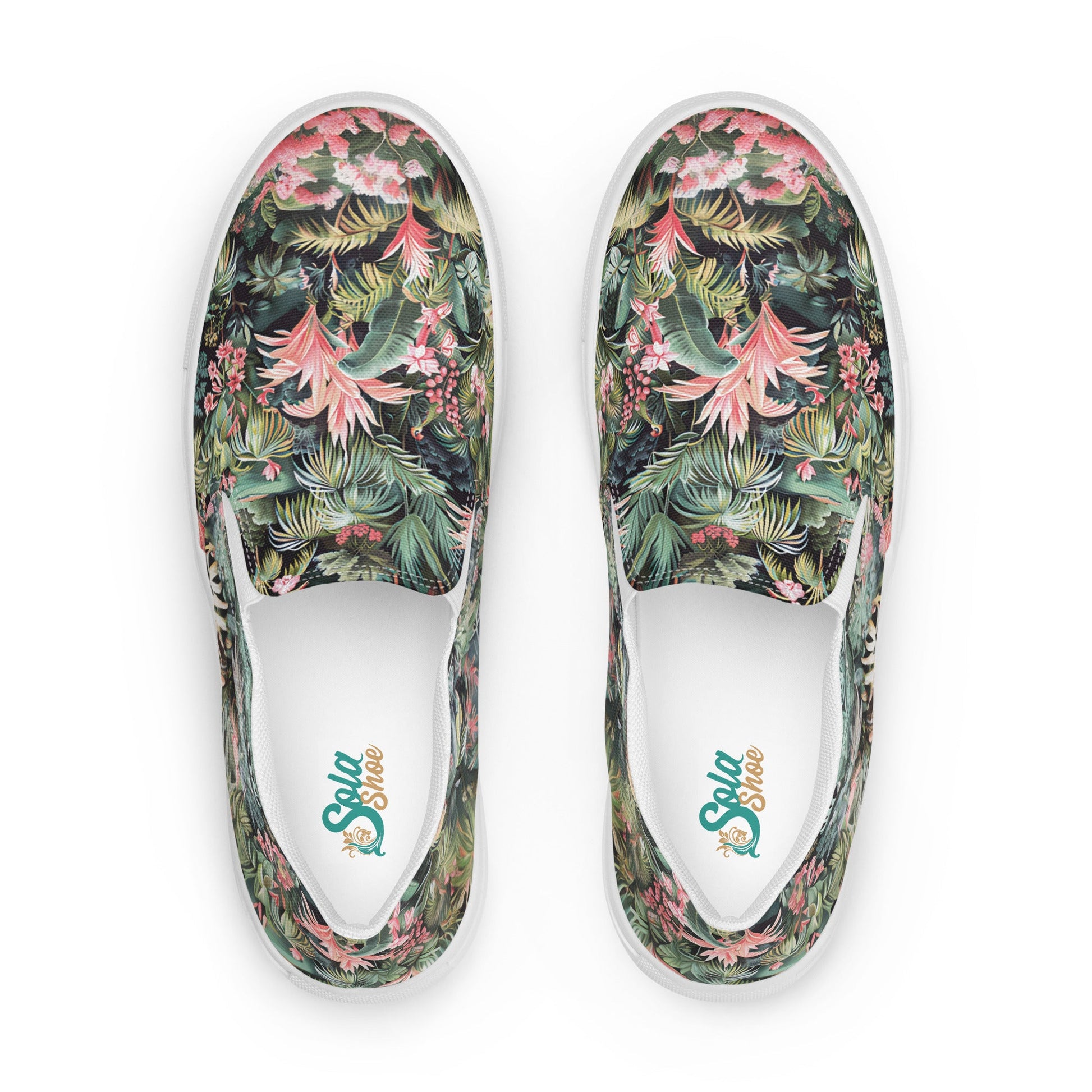 Pink Palm Men’s slip - on shoes - Sola Shoe