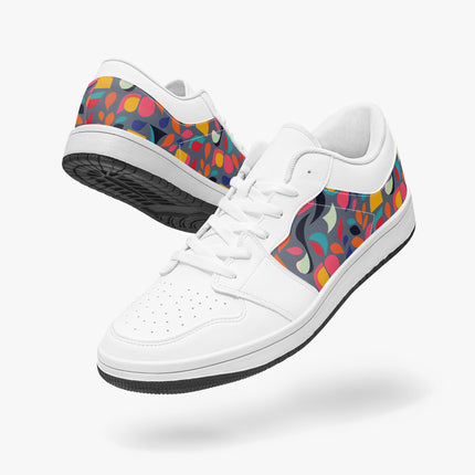 Pop Garden Low - Top Leather Sneakers - Sola Shoe