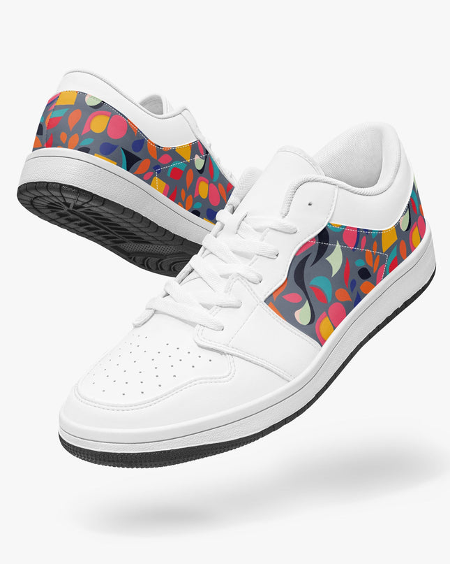 Pop Garden Low - Top Leather Sneakers - Sola Shoe