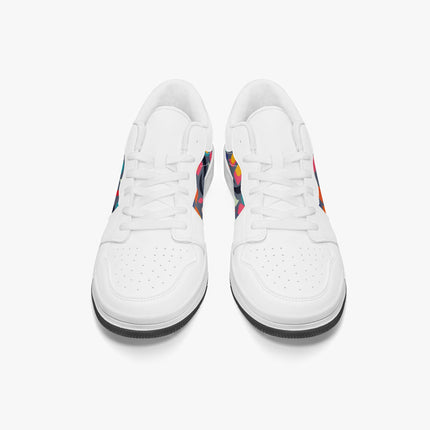 Pop Garden Low - Top Leather Sneakers - Sola Shoe