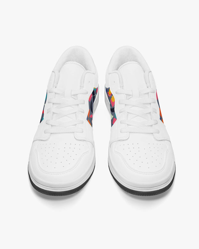 Pop Garden Low - Top Leather Sneakers - Sola Shoe