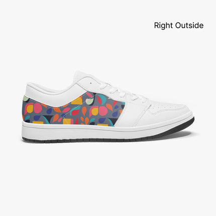 Pop Garden Low - Top Leather Sneakers - Sola Shoe