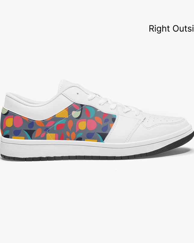 Pop Garden Low - Top Leather Sneakers - Sola Shoe