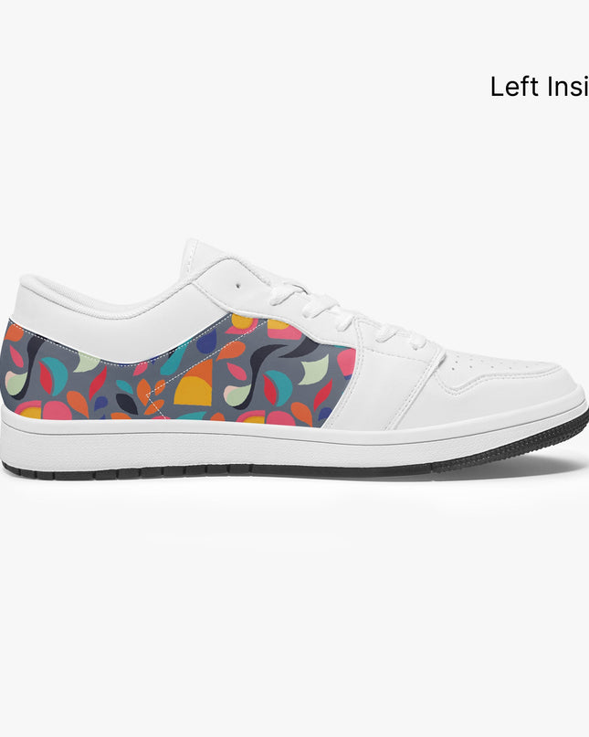 Pop Garden Low - Top Leather Sneakers - Sola Shoe