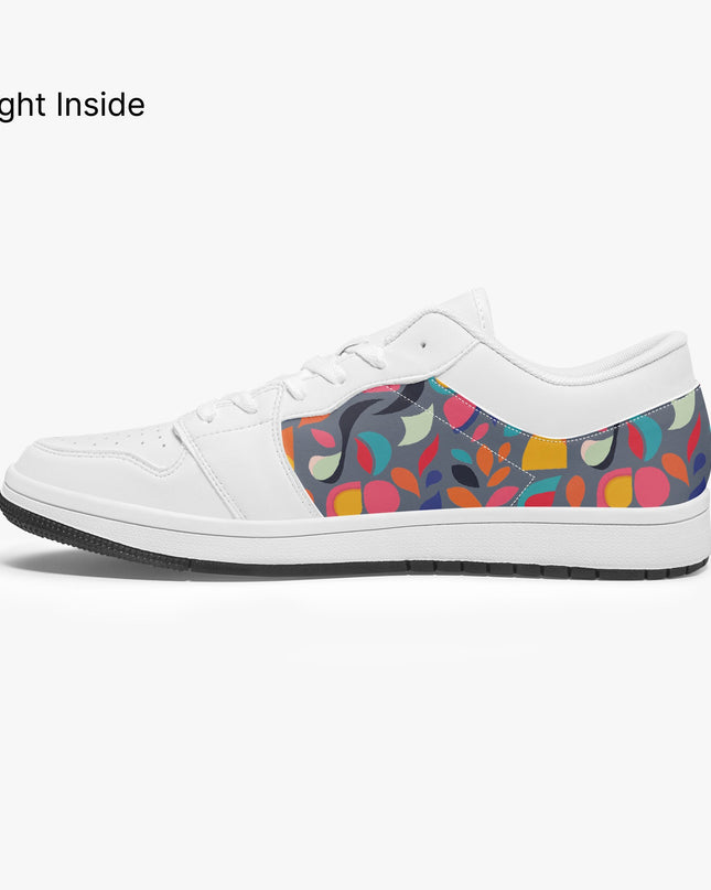 Pop Garden Low - Top Leather Sneakers - Sola Shoe