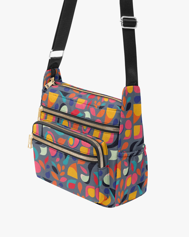 Pop Garden Multi - pocket Crossbody Bag - Sola Shoe