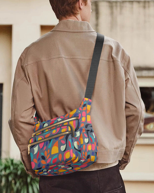 Pop Garden Multi - pocket Crossbody Bag - Sola Shoe