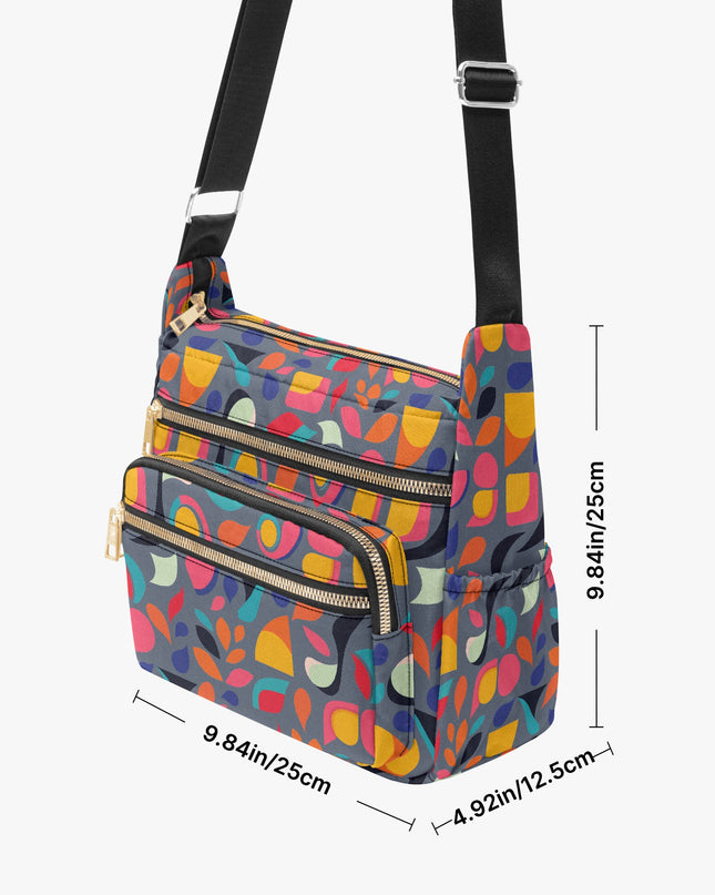 Pop Garden Multi - pocket Crossbody Bag - Sola Shoe