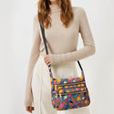 Pop Garden Multi - pocket Crossbody Bag - Sola Shoe