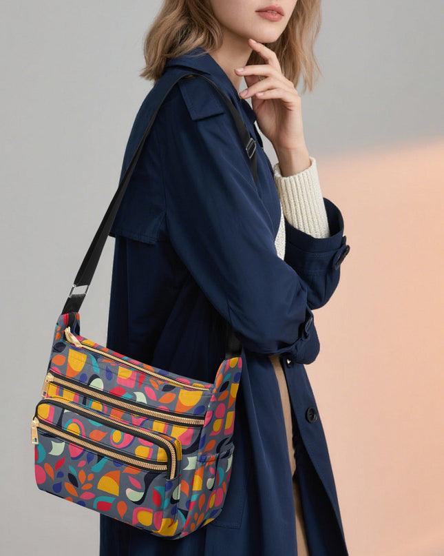 Pop Garden Multi - pocket Crossbody Bag - Sola Shoe