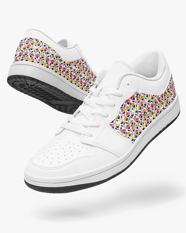 Poppy Low - Top Leather Sneakers - Sola Shoe