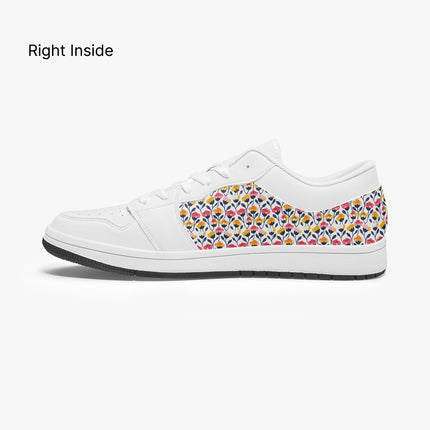 Poppy Low - Top Leather Sneakers - Sola Shoe