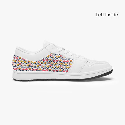 Poppy Low - Top Leather Sneakers - Sola Shoe