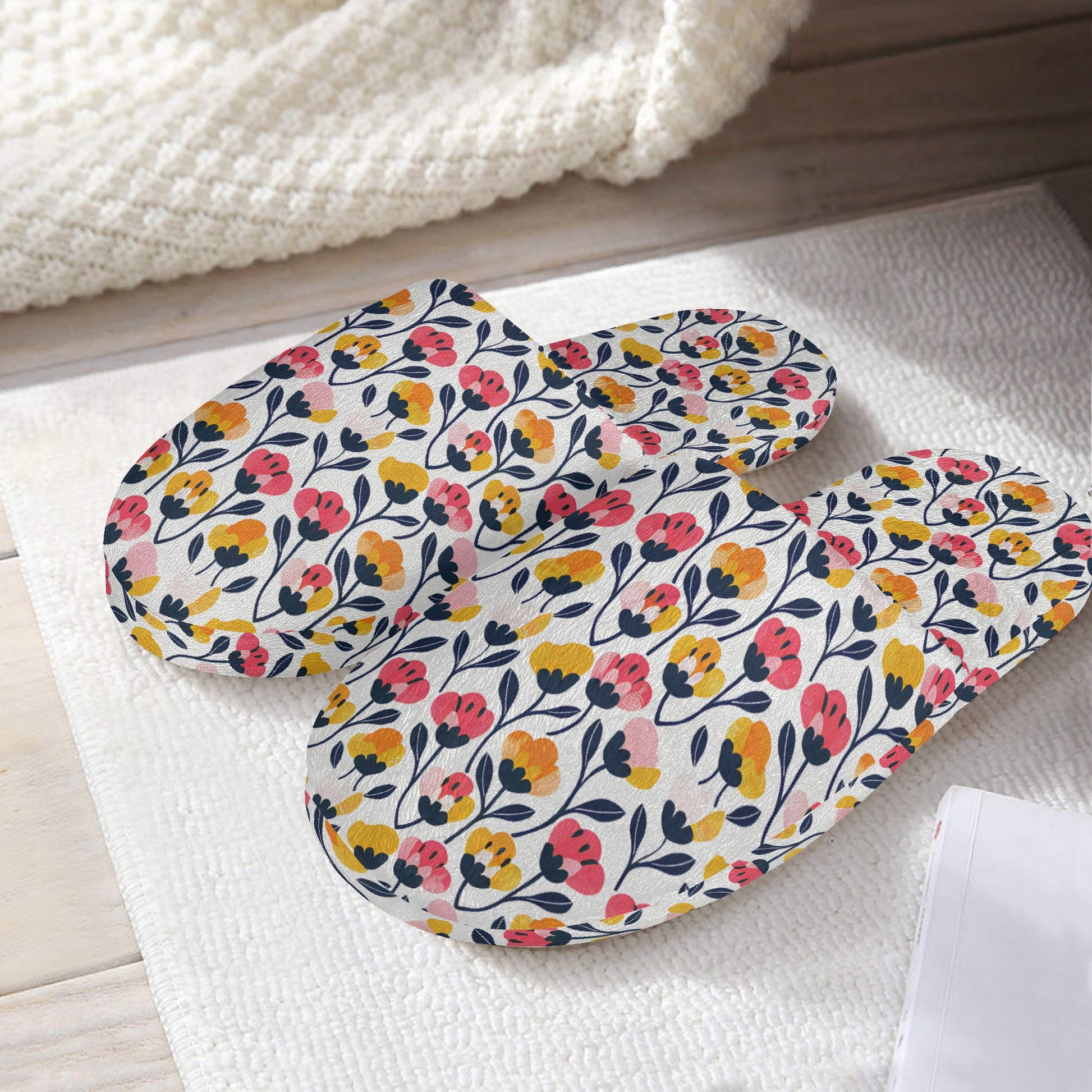 Poppy slippers – Cozy Comfort in Full Bloom - Sola Shoe