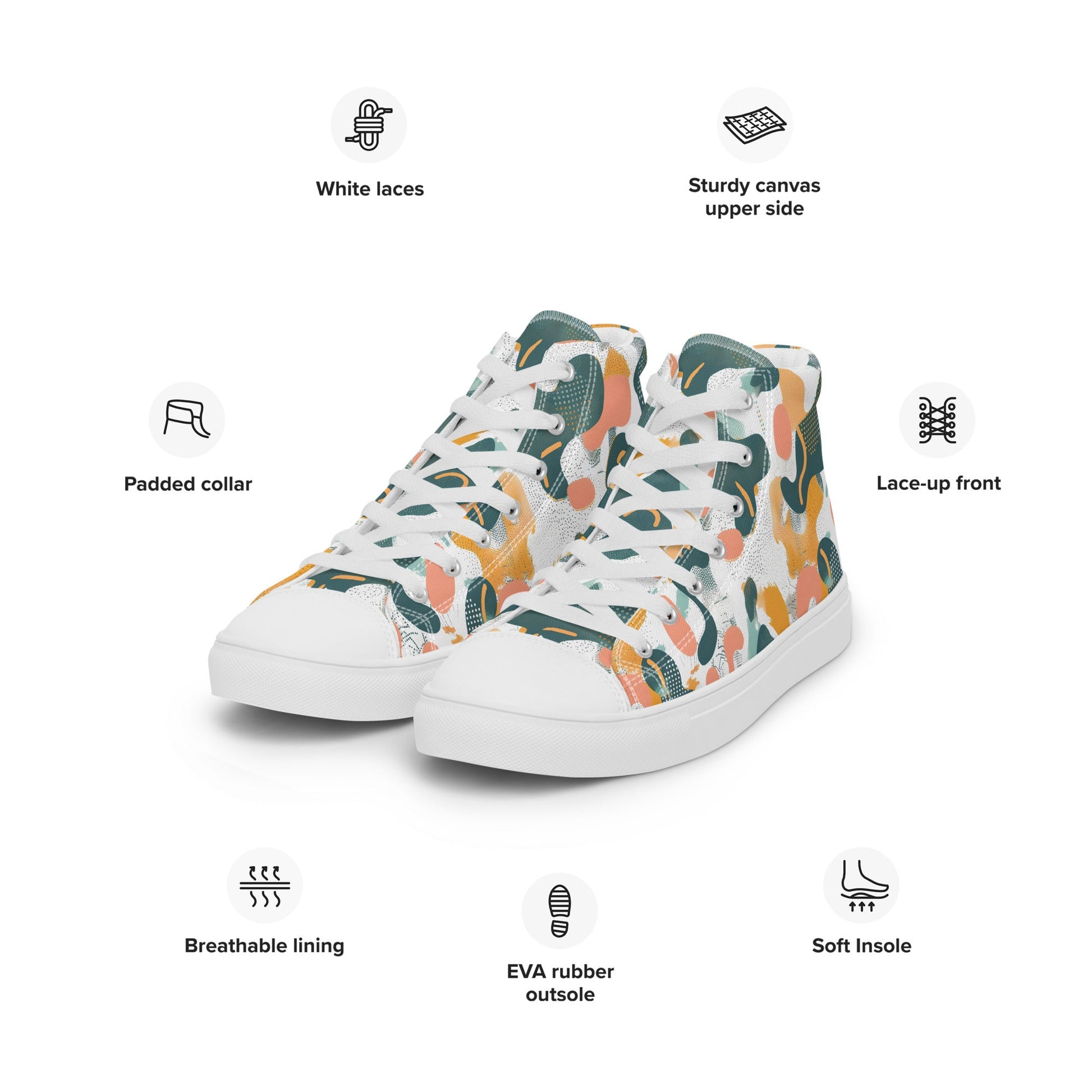 Step into Shapes Men’s high top shoes - Sola Shoe